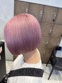 アース オーセンティック 東久留米店(EARTH Authentic)&nbsp;ダブルブリーチホワイトピンクミニボブ