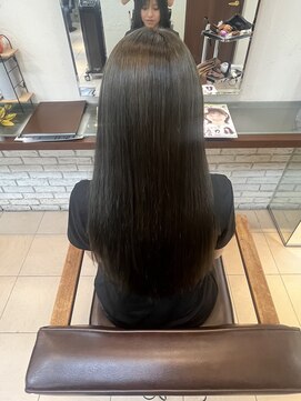 ヘア ルミナス バイ フォルテ(HAIR LUMINAS by FORTE) 深めオリーブ/艶カラー/髪質改善/藤枝/夏カラー