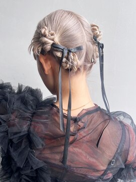 アルバム 銀座(ALBUM GINZA) ロング顔周りレイヤー韓国ヘアおくれ毛_ba547624