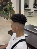 タイドヘアー 高槻2号店(TIDE HAIR)&nbsp;スパイキーショートアフロ