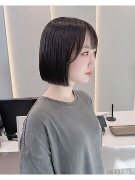 ロンドリゼル 札幌(Lond RiseL) オリーブグレー/前髪/ボブ/マロンベージュ/レイヤーカット/小顔