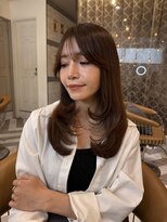 ロンドアベニール 北千住(Lond avenir)&nbsp;オリーブグレー/韓国風巻き/レイヤーカット/髪質改善/縮毛矯正