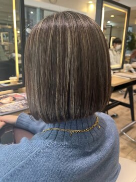 ジュイール(jouir) 三鷹ショートボブくびれショートイルミナカラー顔周りレイヤー