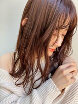 シロ(SiLO) こっくりオレンジブラウン×ゆるっとこなれ感ミディ