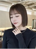 ぷつっと大人ボブヘア