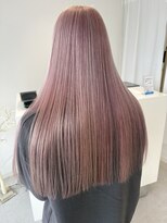 コト 福井大和田店(coto)&nbsp;福井大和田ペールカラーペールピンクインナーカラーブリーチあり