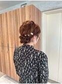 <入佐/ヘアセット>低めのお団子がかわいい、ゆるっとシニヨン