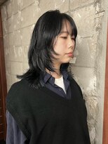 マイル 渋谷(mile)&nbsp;【SATSUKI】ハッシュカット/レイヤーカット/ネイビーインナー