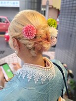 ルナ 大船店(LUNA) ボブ・ミディアムでも可愛くまとまる和装ヘアセット