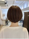 ダークパープル/ナチュラルショート/ミルクブラウン/夏/板橋