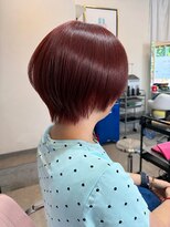 アオトーキョー 北千住(ao.tokyo)&nbsp;艶髪チェリーレッド×ショートボブ