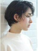 [横浜駅/ショートボブ/ショートカット/顔周りレイヤー］