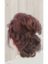 ハナココ 水戸店(hana Coco) 編み込みアップ 結婚式 二次会 撮影 ドレス お呼ばれヘア 水戸