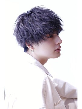 リップスヘアー 銀座(LIPPS hair) "寝癖風"コバルトマッシュ