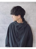 前髪長めマッシュ ツイストスパイラル
