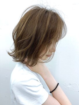 ザ キャンバス ミヤザキツネヒサ(THE CANVAS 宮崎恒久) 【CANVAS/宮崎】くびれヘア＿外ハネ＿ボブgs1838