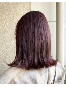 ラべリー 池袋(LOVELEY) 【 LOVELEY 】ナチュラルセミロング×ピンクベージュ