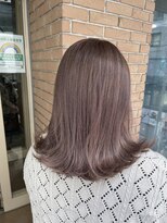 サロンドミルク 原宿(salon de MiLK) 柔らかい質感のベージュ　ピンクを添えて　艶髪　髪質改善