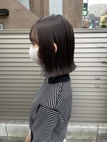 サク(Sac.)&nbsp;透明感べージュカラー×外ハネボブ　Sac.栃木優佑