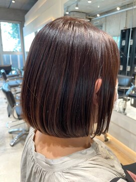 ヘア デザイン リスク(HAIR DESIGN RISK) 【三鷹　RISK 大橋佳菜子】ワンレングスナチュラルボブ