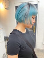 ソイ 下北沢(soi)&nbsp;【roots color】ハイトーンボブ/刈り上げ/オン眉ワイドバング