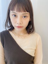 シキクーパー ヨコハマ(siki cooper)&nbsp;ワイドバングミディ × チョコレートブラウン [横浜/横浜駅]