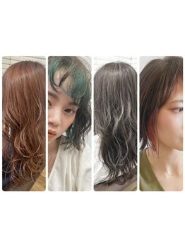 《伊川谷》ハイライト、インナーカラー。一味違った貴方だけのカラーに。