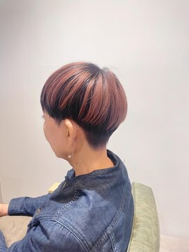スーリール 春日千歳町店(Sourire) マッシュにデザインカラー