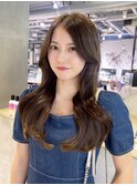 秋色ウルフレイヤーロング透明感カラーピンクヘアー_ba534621
