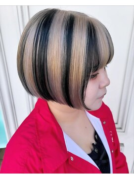 シャルティア(SHALLTIA) デザインカラー【山口市美容室】【山口市ハイトーンカラー】