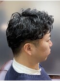 73パーマ、プードルパーマ、73分けパーマ