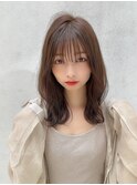 20代30代大人かわいいセミロングヘア★くびれヘア