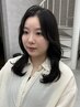 moeka指名*【韓国風顔周り前髪カット付き】髪質改善カラー+TR 