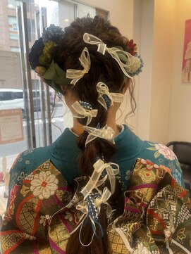 タヤ 相模大野サテライト店(TAYA) リボン×編みポニー