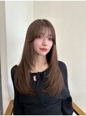 美髪レイヤーカット/顔まわりレイヤー/くびれロングレイヤー
