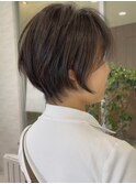 丸みショート×アッシュベージュ　style by 田爪