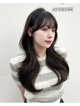 アマトウキョウスマートサロン(AMA TOKYO×Smart Salon) 韓国ヘア　レイヤーカット　顔まわり