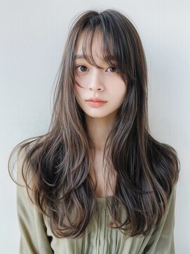 ウル 岡山駅店(ULu.) レイヤーカットアッシュグレージュハイライト岡山20代30代