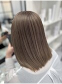 【lamchele】ミルクティーグレー×ブリーチカラー