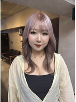 サニー 渋谷(SUNNY)&nbsp;バレイヤージュ、ハイライト、レイヤーロング、グレーベージュ