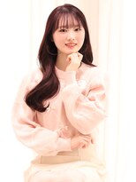 シロフ シンジュク(shirof shinjuku)&nbsp;ワンホン巻き/ぶどうカラー/艶髪ロング