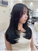 梅田/着物ヘア/大人ガーリー/ダークアッシュ/似合わせカット