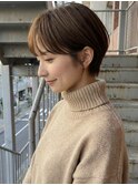 大人ショートボブ/ひし形ショート/小顔ショート