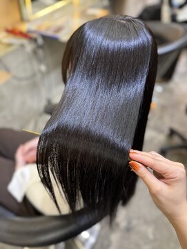 ロンド 表参道店(Lond) ブリーチなし/髪質改善/イメチェン/ダークブラウン/ボブ