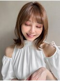 エアリーカールうるツヤ前髪イメチェン小顔カット結べるボブ