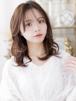 カバーヘア ブリス 川口(COVER HAIR bliss)&nbsp;シースルーバングミディアムハッシュカットa川口20代30代40代