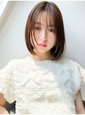 春◎透明感アッシュグレージュショートボブ大人美人