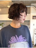 30代40代☆くせ毛カットレイヤーボブボブパーマラフウェーブ