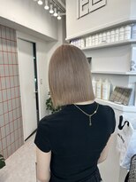 ペレ 原宿(PELE)&nbsp;ダークパープルナチュラルショート夏のヘアアレンジ原宿