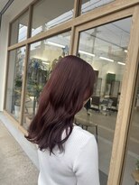 ミリ 奈良店(mm) 暖色カラーラベンダーピンク学割髪質改善